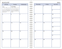 Monthly Planner Calendar Format